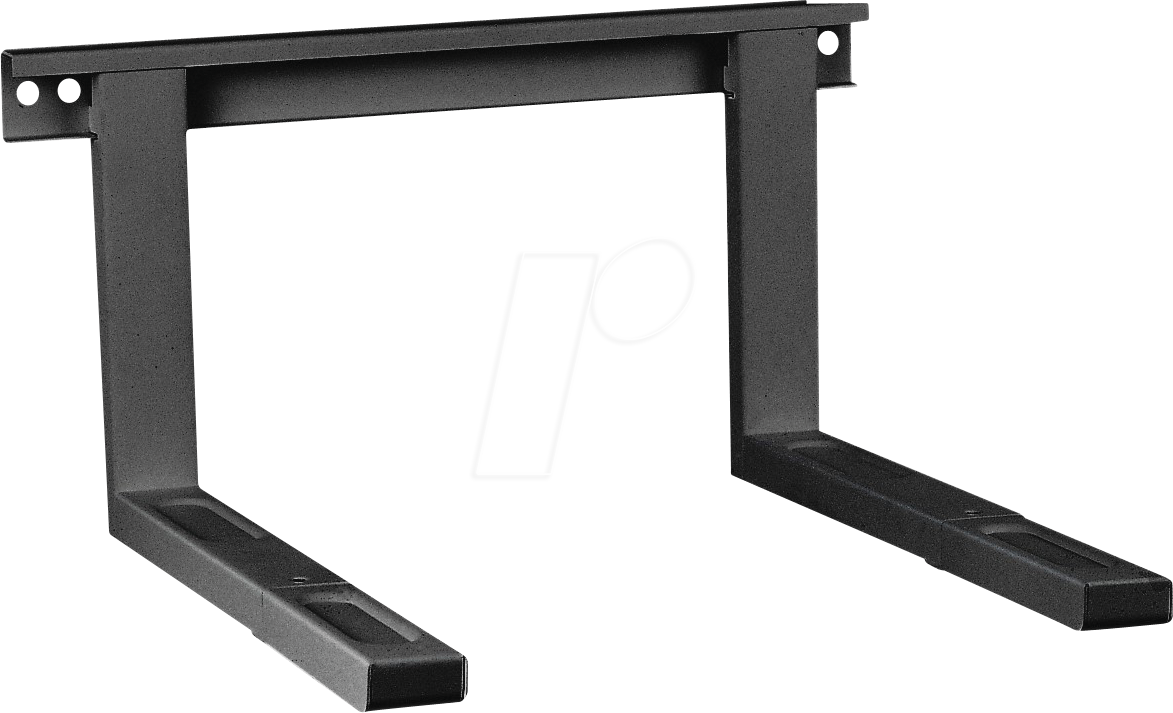MYW HW2L - Halterung für Mikrowelle, ausziehbar, schwarz