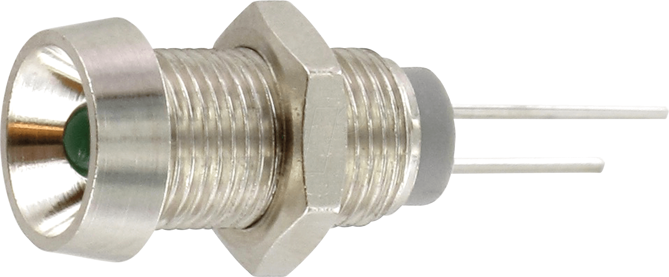 SLOAN 13CS00G301 - LED, bedrahtet, 3 mm, grün, Innenrefl., Ø6,2 mm, 50 mcd, 40°