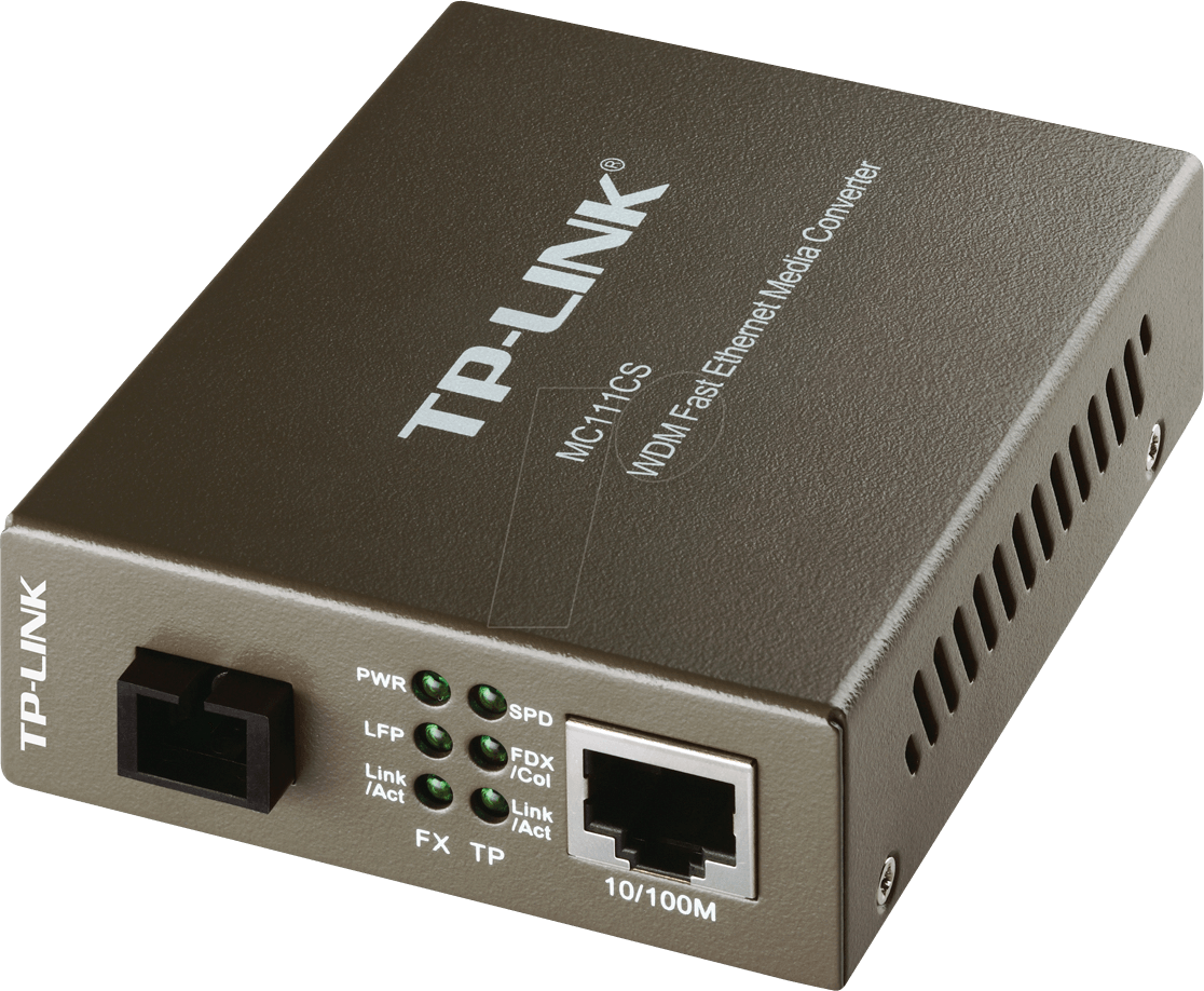 TPLINK MC111CS - Medienkonverter, Fast Ethernet, SC, Singlemode