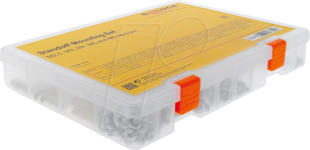 DELOCK 18349 - Befestigungsset, Abstandshalter, 362 Stück