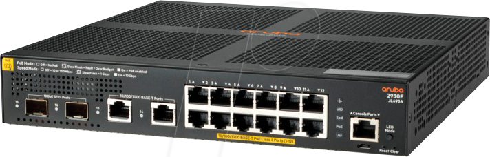 HP 2930F-12GP+ - Switch, 16-Port, Gigabit Ethernet, SFP+, PoE+