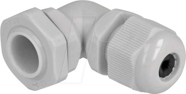 DELOCK 60295 - Kabelverschraubung 90° gewinkelt PG9, gr