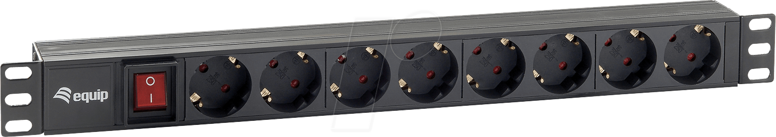 EQUIP 333283 - Steckdosenleiste für USV, 8-fach mit Schalter