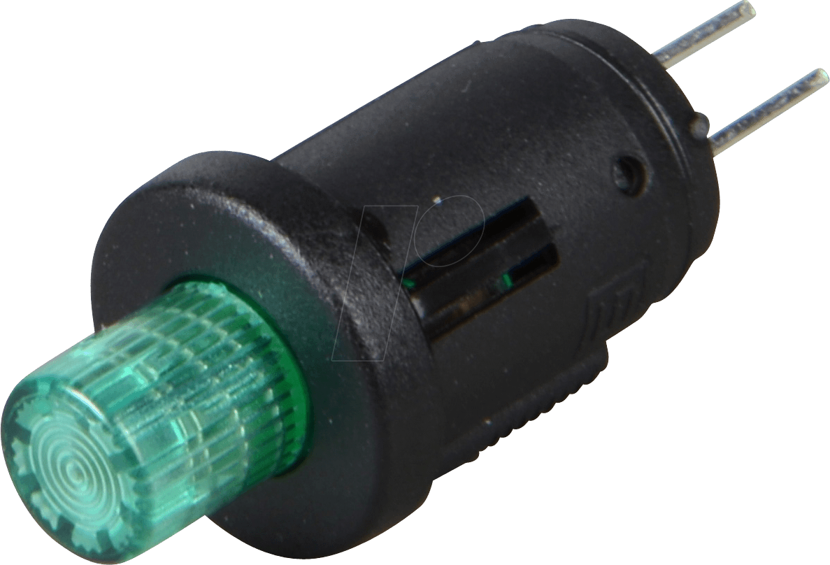 S 9156 GN - Druckschalter, 0,2A-60VDC, 1x Ein, beleuchtet, gn