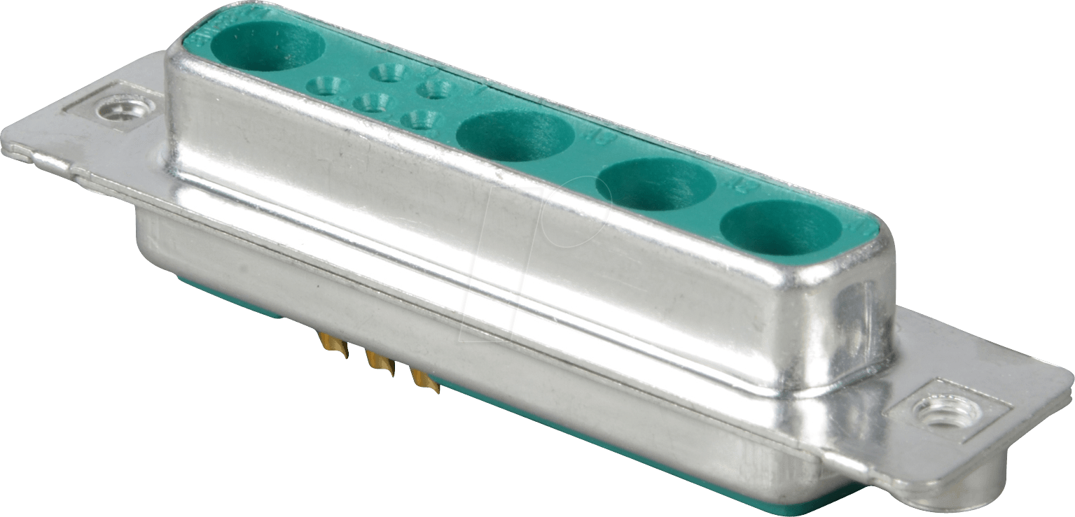 MIX-BUG 9W4 - D-SUB-Koax Buchse für Mischbestückung, gerade