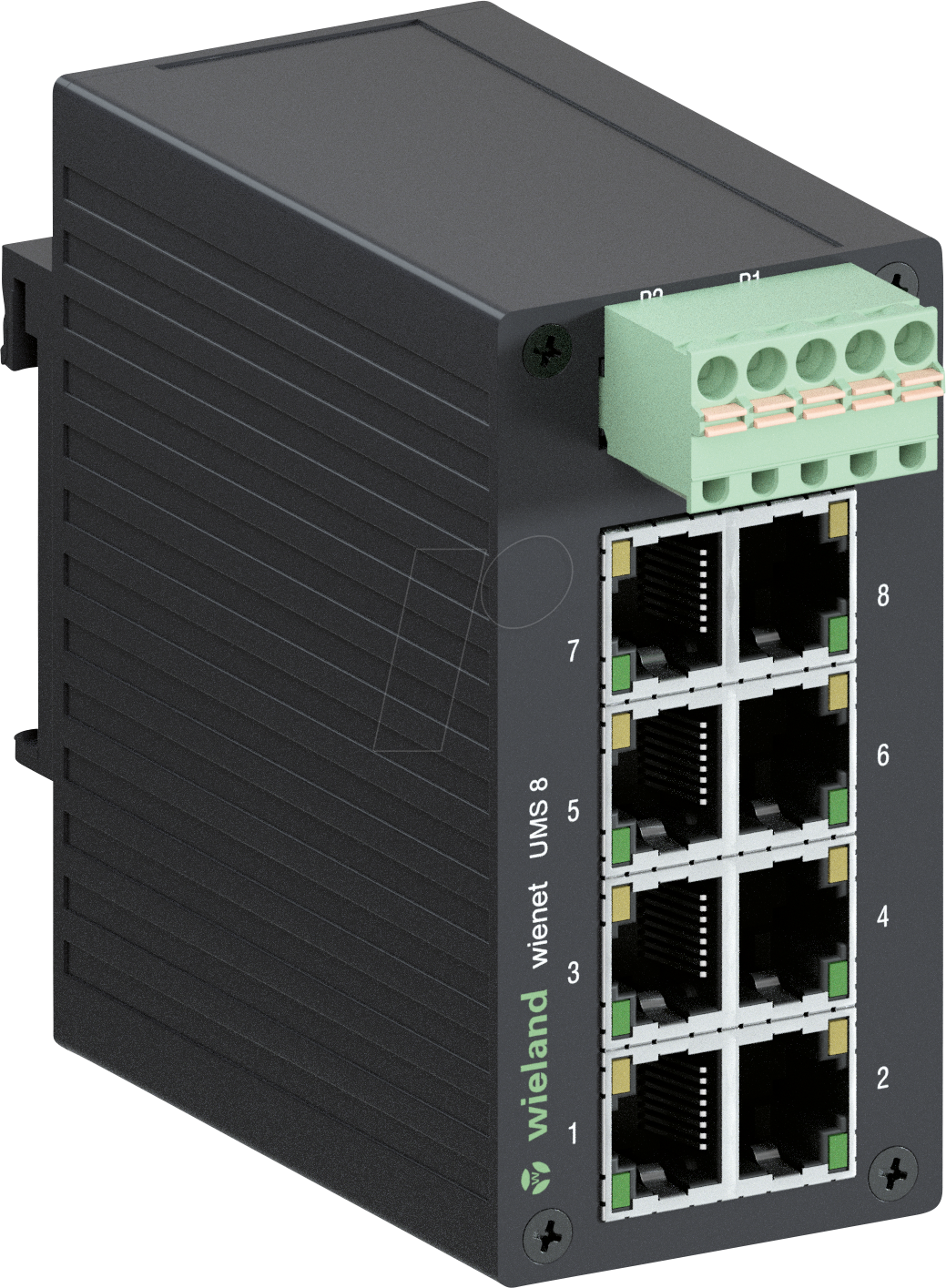 WIENET UMS 8 - Switch, 8-Port, Fast Ethernet, Hutschiene