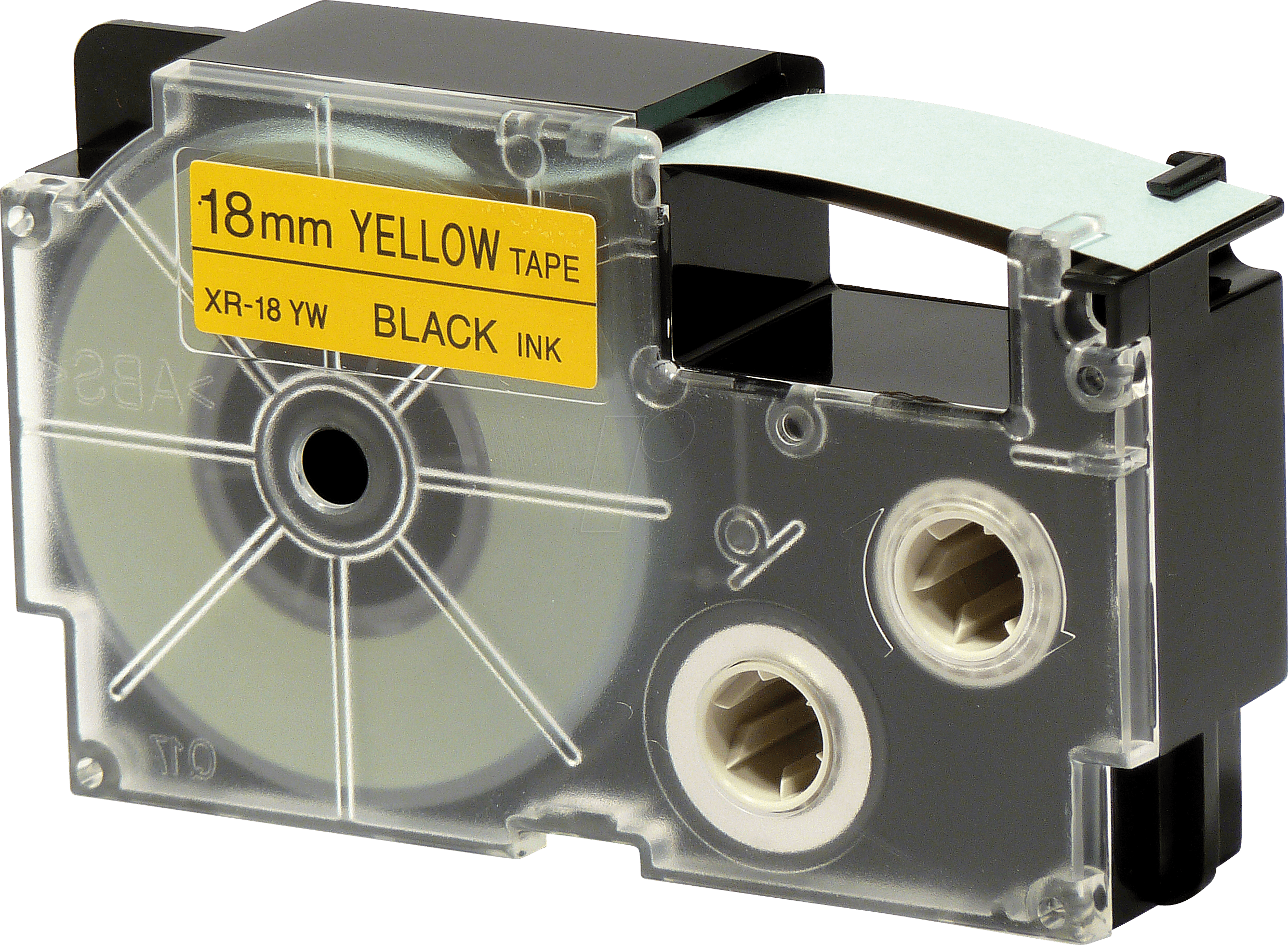 CASIO XR-18YW1 - Schriftband, 18 mm x 8 m, schwarz/ gelb