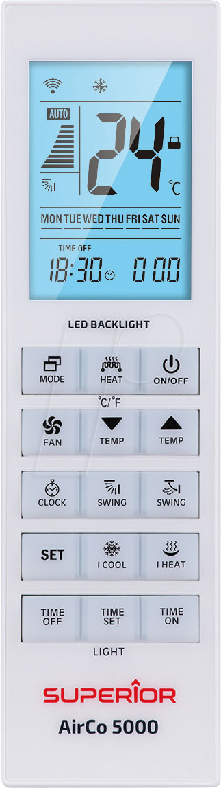 SUPER AIRCO 5000 - Superior Airco 5000in1 - Klimageräte Universalfernbedienung