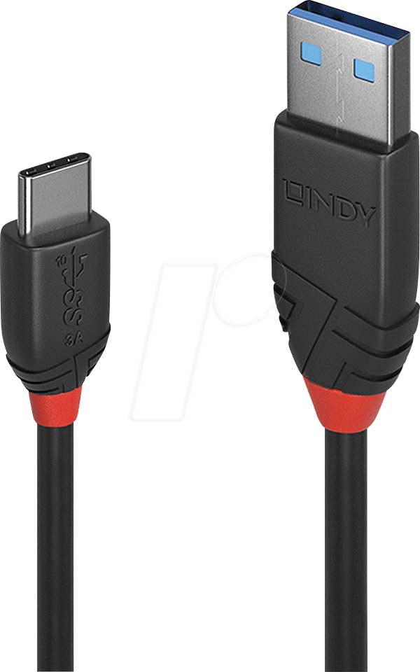 LINDY 36917 - USB 10 Gb/s Kabel, A Stecker auf C Stecker, 1,5 m