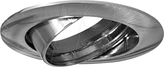 BLULAXA 48455 - Einbaurahmen, LED GU10 Edelstahl rund schwenkbar