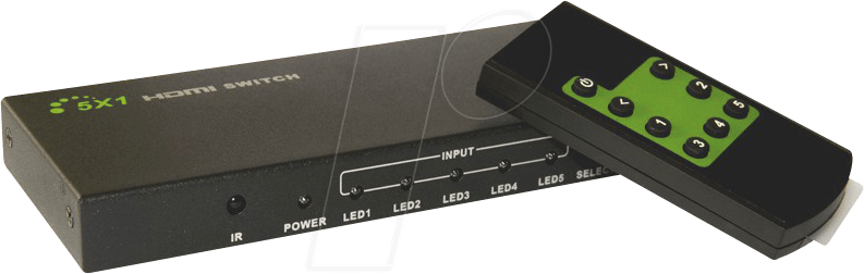 IDA HDMI-4K51 - HDMI Switch 4K, UHD, 3D, 5 Wege