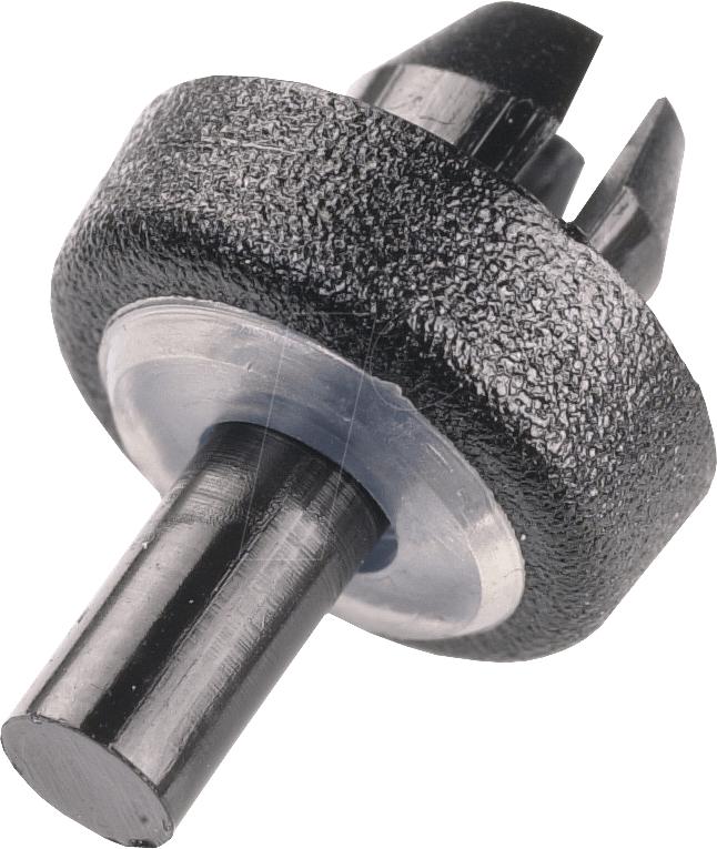 GF 16 - Eindrückpuffer, Ø 17 mm, 11 mm, schwarz / silber