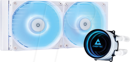 CFT CLC-240-RGBW - CHIEFTEC Iceberg White 240 AiO Wasserkühlung, ARGB, weiß