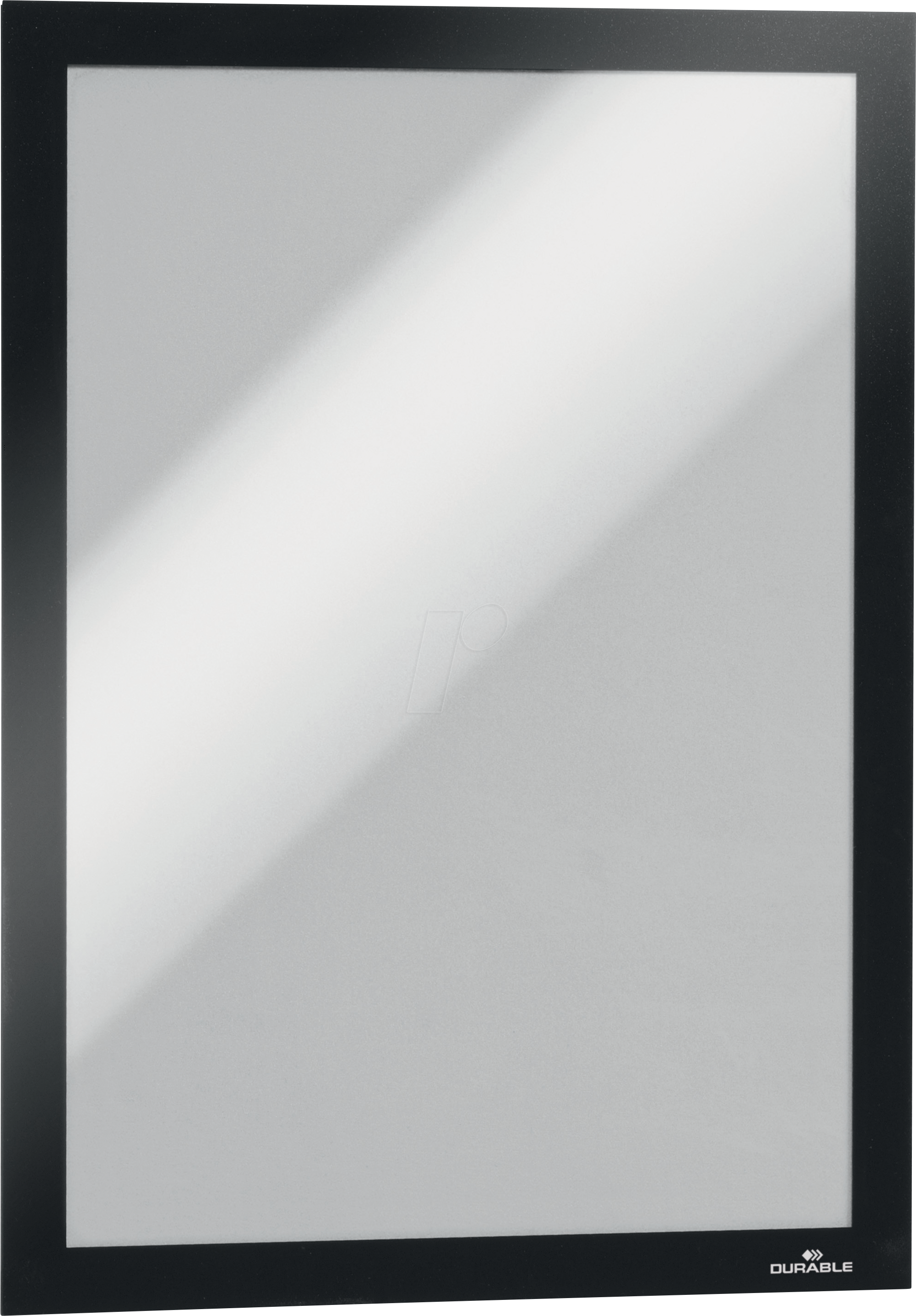 DURABLE 487201 - Info-Rahmen, A4, selbstklebend, aufklappbar, schwarz, 2 Stück