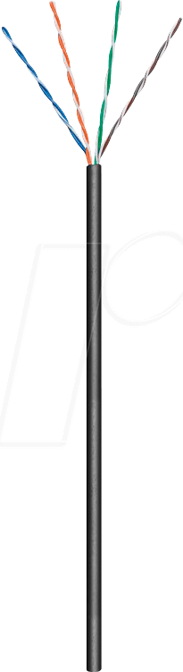 Thumbnail - GOOBAY 57198 - CAT.5e Outdoor Netzwerkkabel, U/UTP, 100 m, schwarz