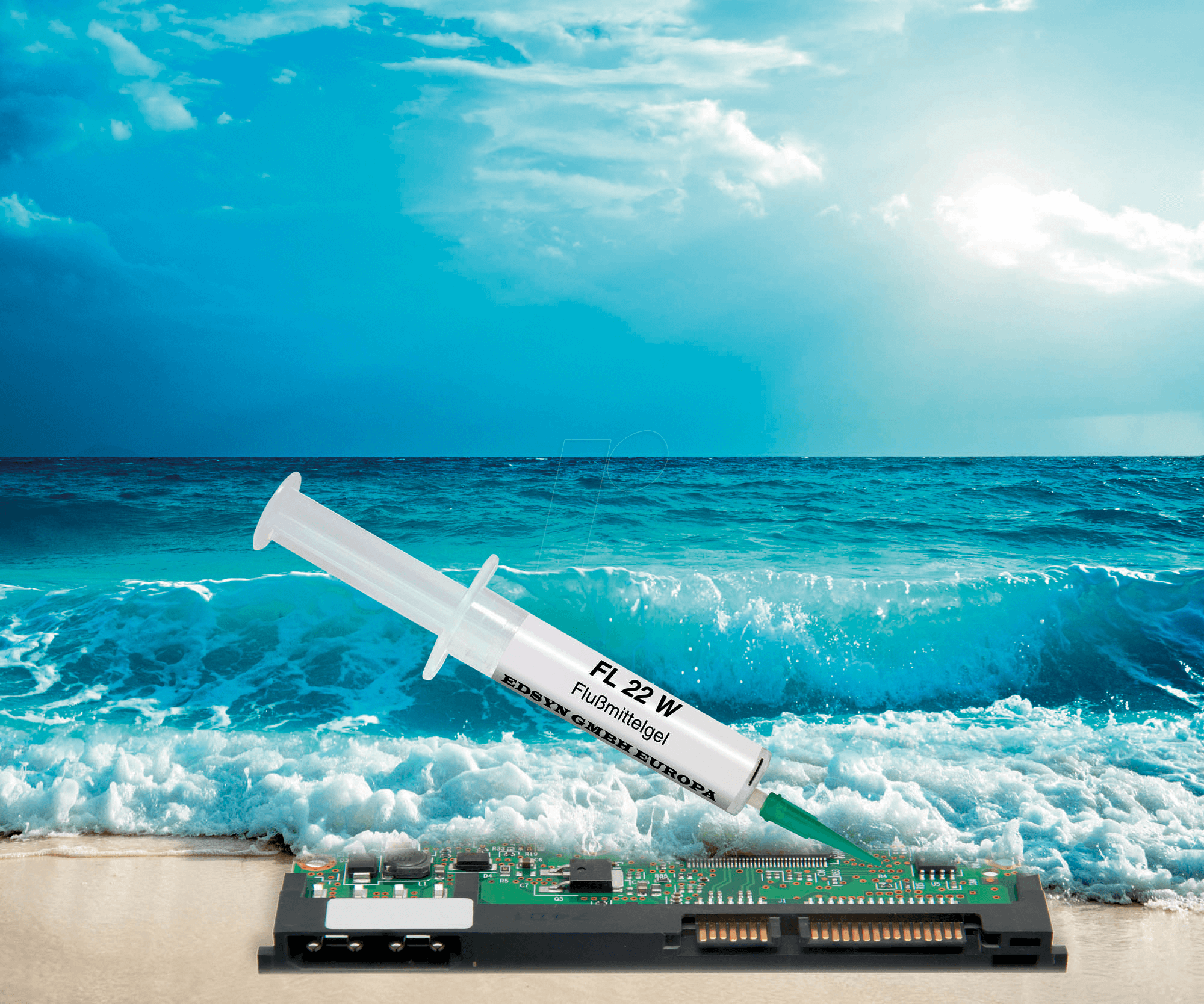 EDSYN FL 22 W - Flussmittelgel, FL 22 W, No-Clean, wasserlöslich, 5 ml