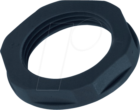 Thumbnail - LAPP 53119100 - Gegenmutter, Sechskant, M 12 x 1,5 mm, SW 17, mm, schwarz