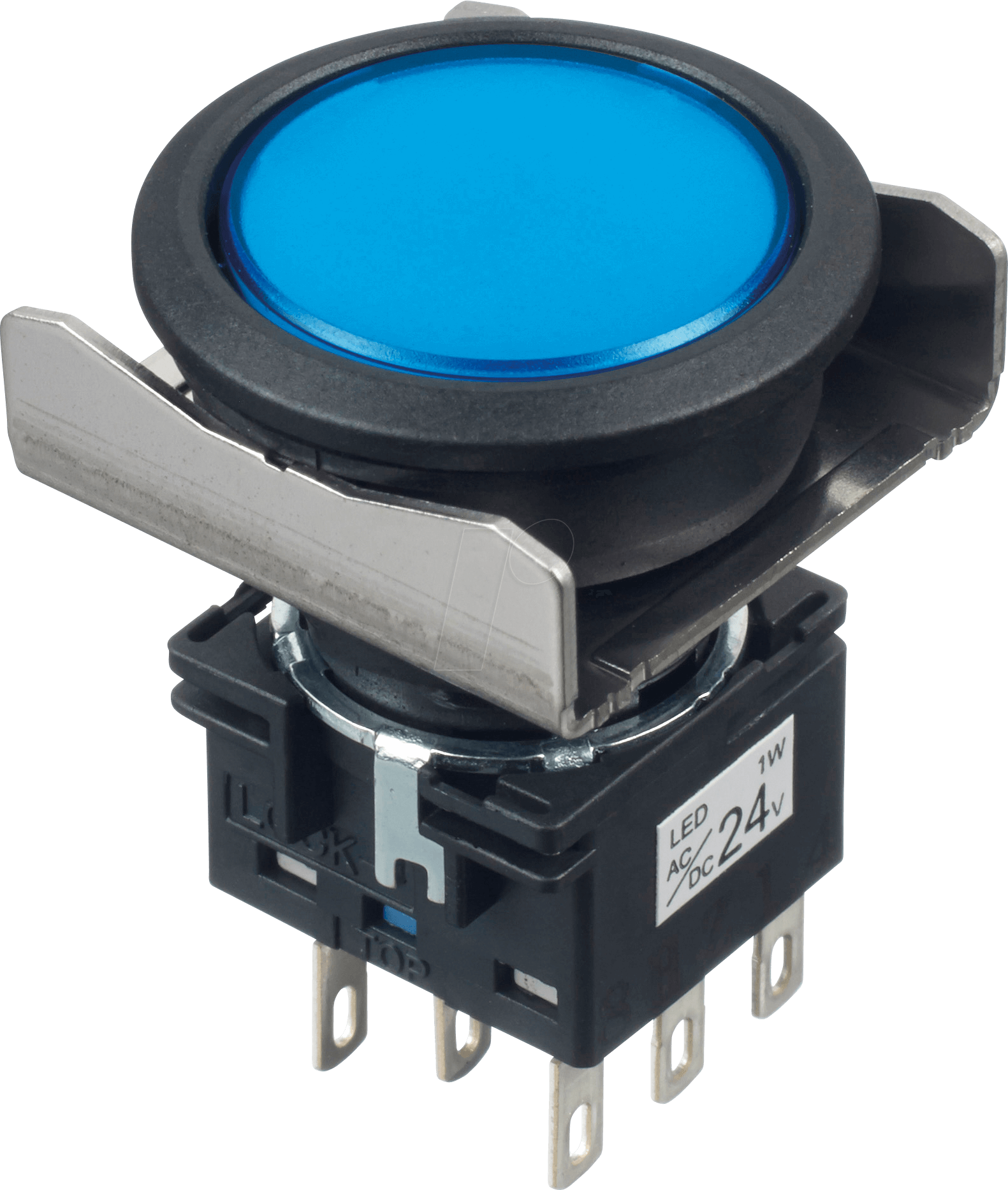 ID LBW6LA1T64S - Beleuchteter Einbautaster LBW, 26 mm , 2 CO