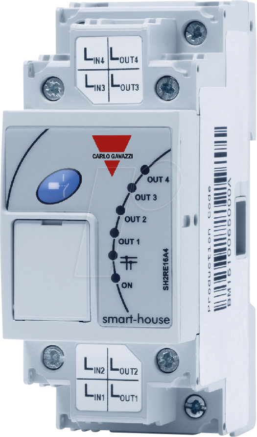 SH2RE16A4 - Ausgangsrelaismodul SH2, UWP30RSEXXX + SH2MCG24 Smart Dupline