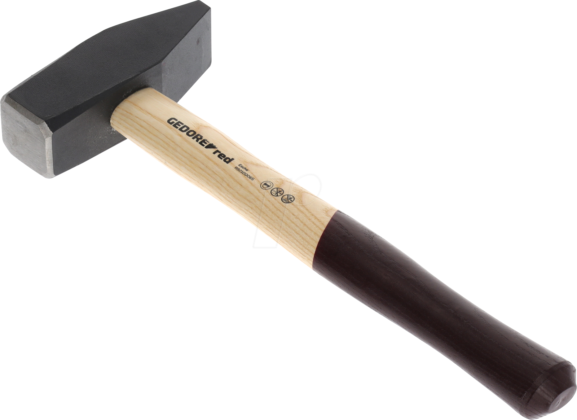 GEDO R92100065 - Schlosserhammer, 2000 g, Holzgriff