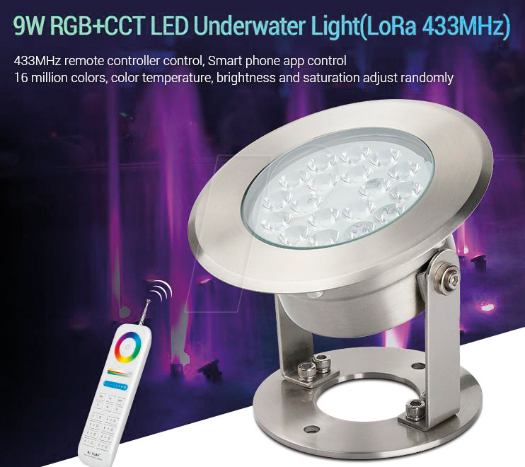 SYN 178060 - Unterwasserleuchte, RGBW, 9 W, 600 lm, LoRa 433 MHz