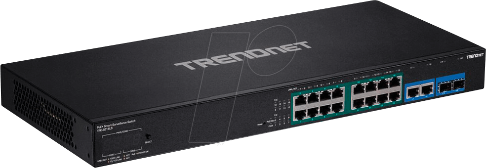 TRN TPE-3018LS - Switch, 18-Port, Gigabit Ethernet, PoE+, RJ45/SFP