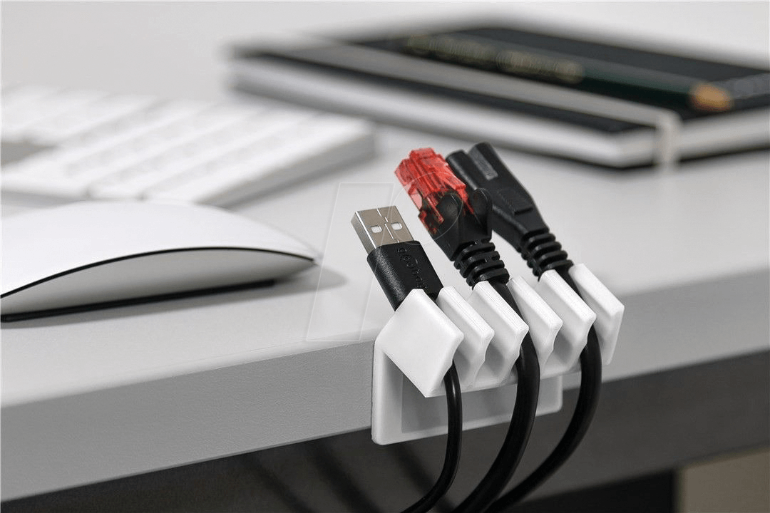 GOOBAY 70431 - Kabel Management 5-Slots, weiß