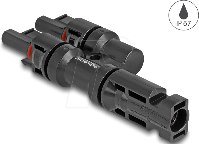 DELOCK 60022 - DL4 Solar Konnektor 1 x Stecker zu 2 x Buchse