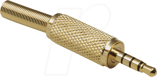 BKL 1103057 - Klinkenstecker, 3,5mm, 4-pol., vergoldet