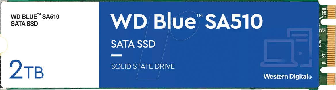 WDS200T3B0B - WD Blue SA510 SATA SSD, 2 TB, M.2
