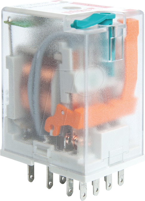 RPL R4N2014 WT - Industrierelais monostabil, THT, 0,005 A, 4 Wechsler (CO)