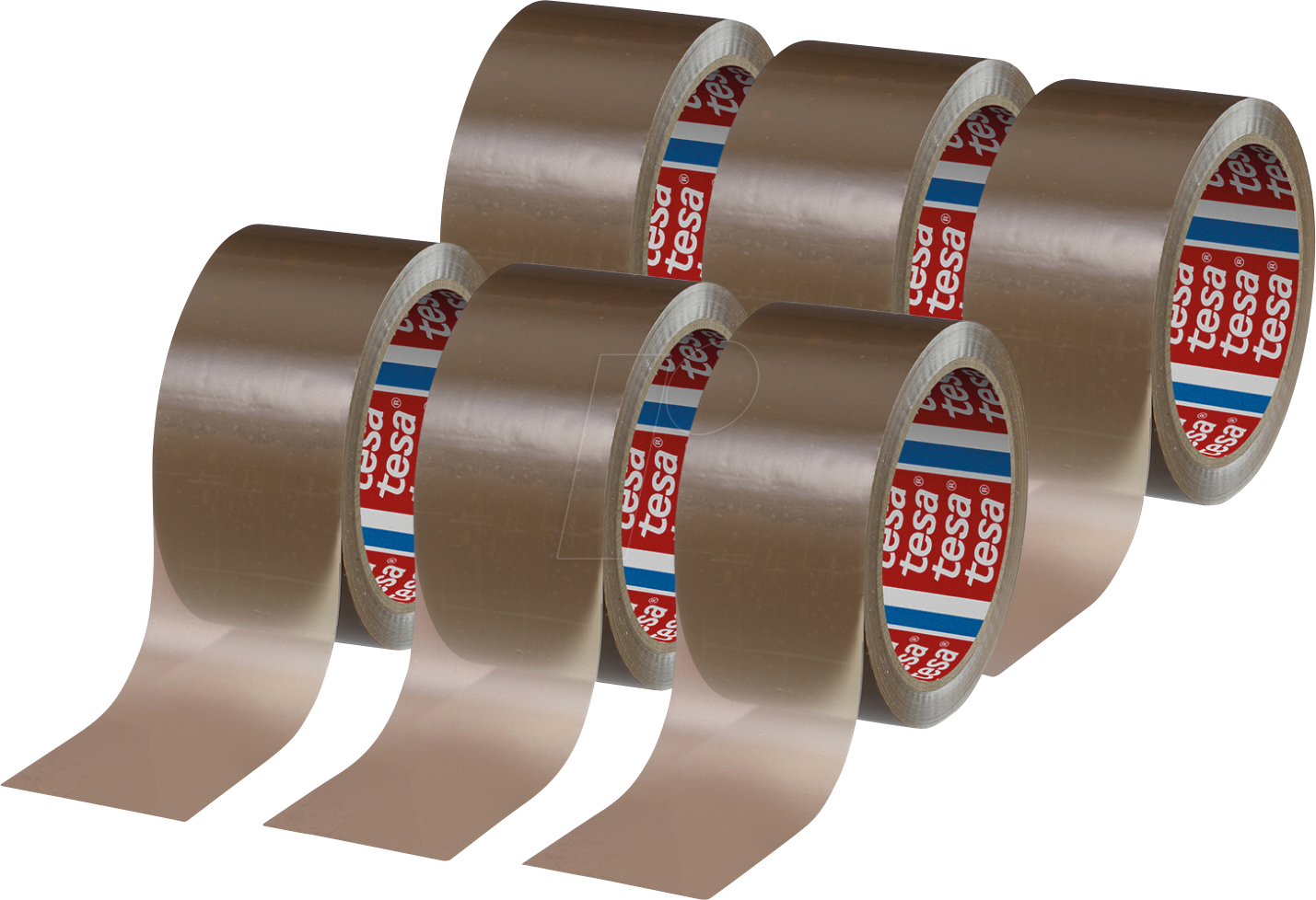 TESA 04280 - tesapack® Paketband, 66 m x 50 mm, 1 Rolle, braun