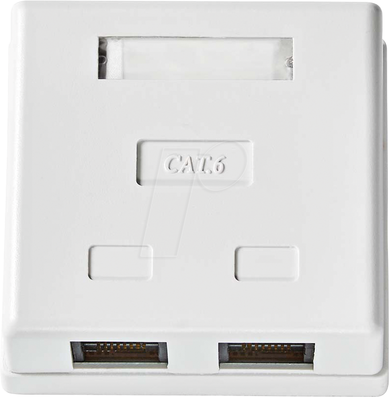 N CCGB89110WT - Aufputz, RJ45-Dose, 2-fach