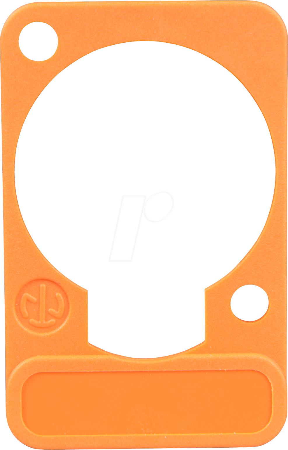 NEUTRIK DSS OR - XLR Beschriftungsplatte, D-Serie, orange