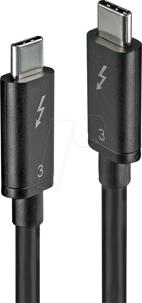 LINDY 41555 - Thunderbolt 3 Kabel, USB C, 40 Gbit/s 0,5 m