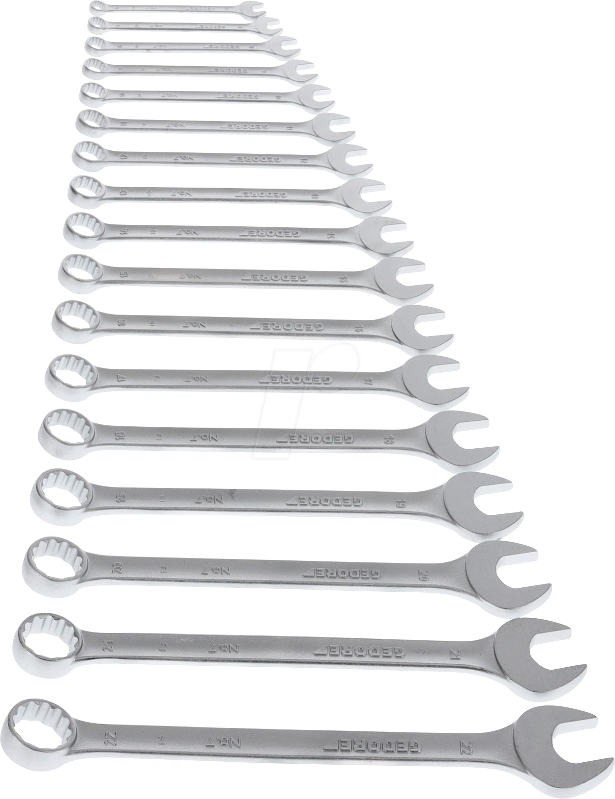 GEDO 7-017 - Ringmaulschlüssel-Satz, 17-teilig, 6 - 22 mm