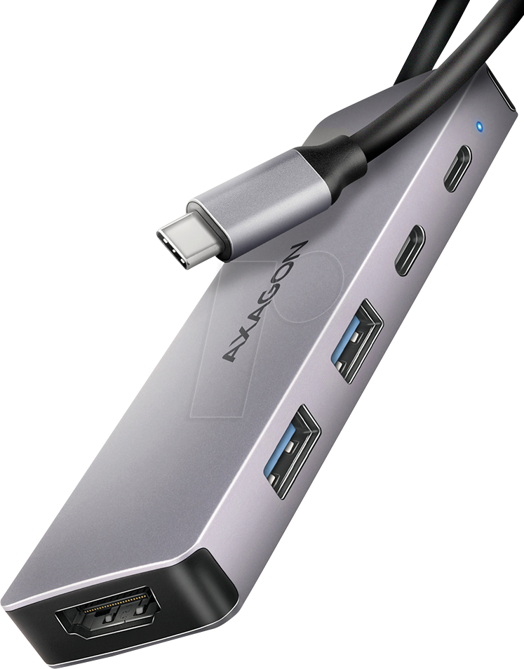 Thumbnail - AXG HMC-5H60 - USB-C 3.0 Hub, 2x USB-A, 1x USB-C, 4K HDMI