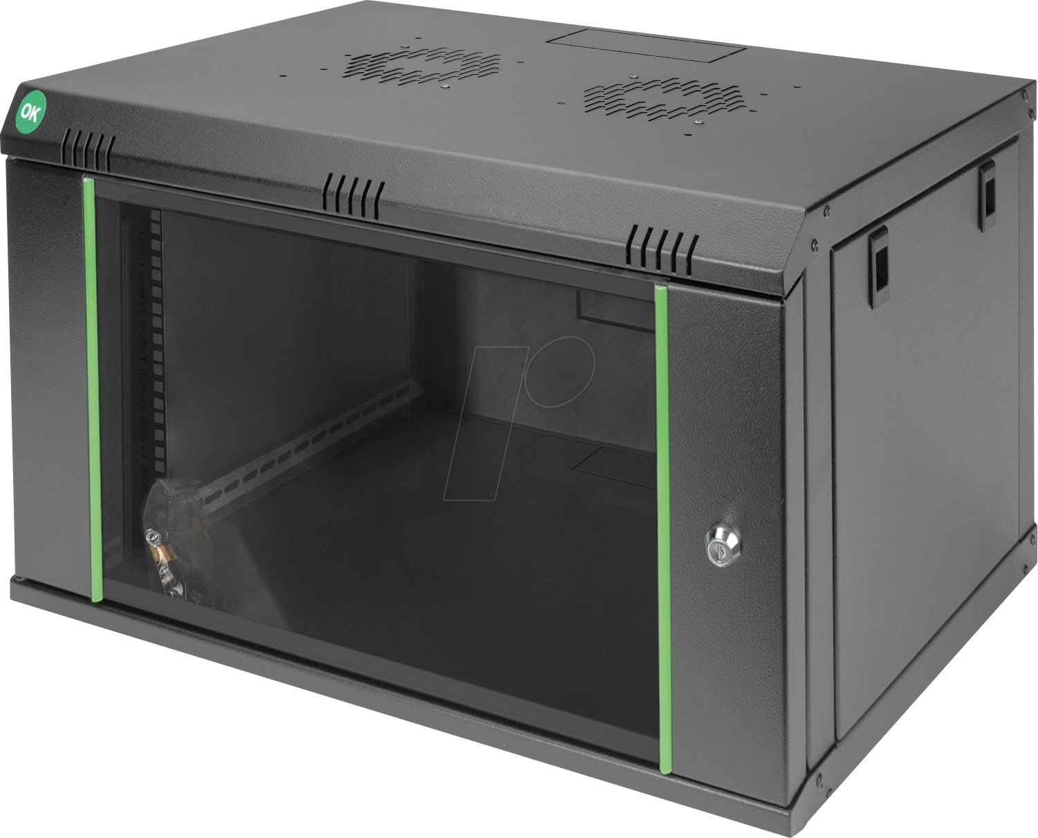 DIGI 1907UECSW - 19'' Wandgehäuse, 7HE, 450mm Tiefe, schwarz