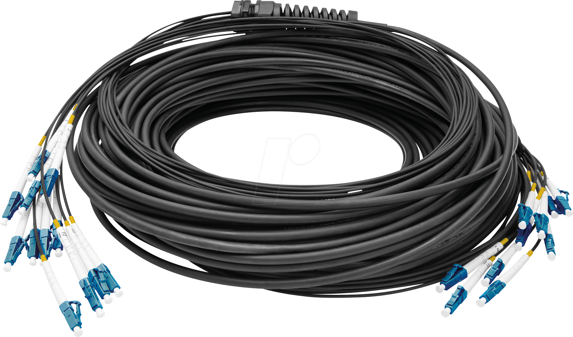 DIGI 2A33CU075BK - Breakout Kabel 12 Fasern, LC/UPC, OS2 G.657.A1, 75 m