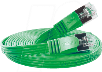 Thumbnail - SLIM S6 05 GN - Cat.6 SLIM-Patchkabel, STP(PIMF), 0,5 m, grün