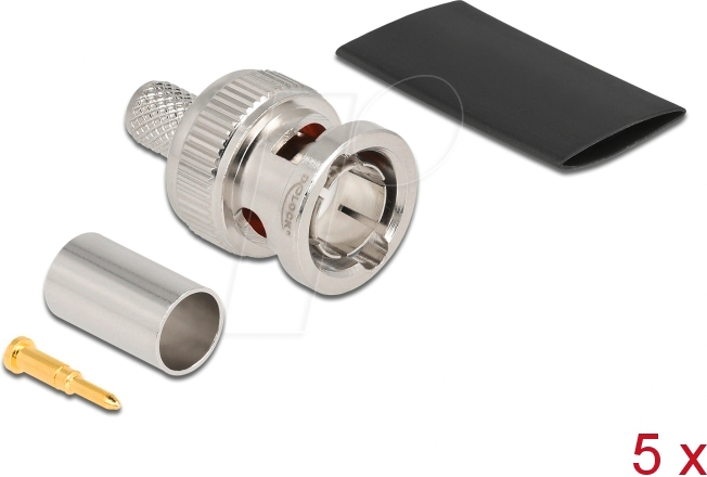 DELOCK 90025 - BNC Stecker zum Crimpen RG59