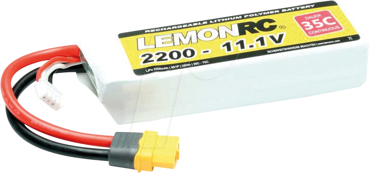 LRC 3S 2200 - LiPo Akku LEMONRC 2200 - 11.1V (35C)