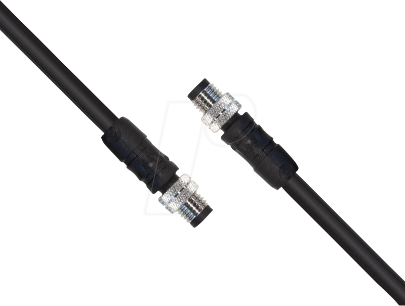 OAK AUX POE M8 - OAK - AUX-Kabel, M8-Stecker/Stecker