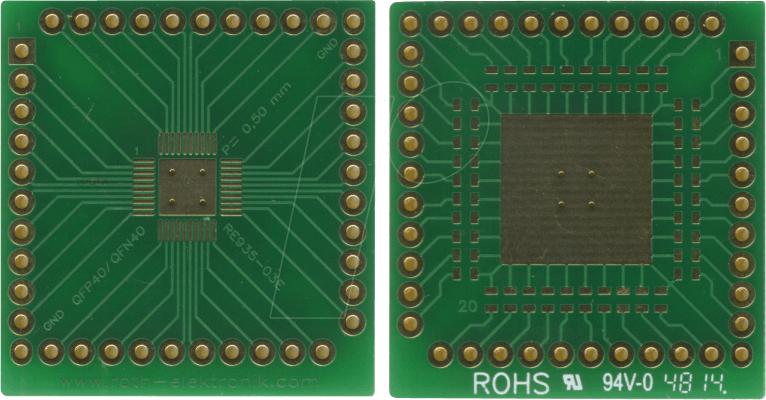 RE 935-03E - Multiadapter QFN40 P=0,50 mm RM 2,54 mm