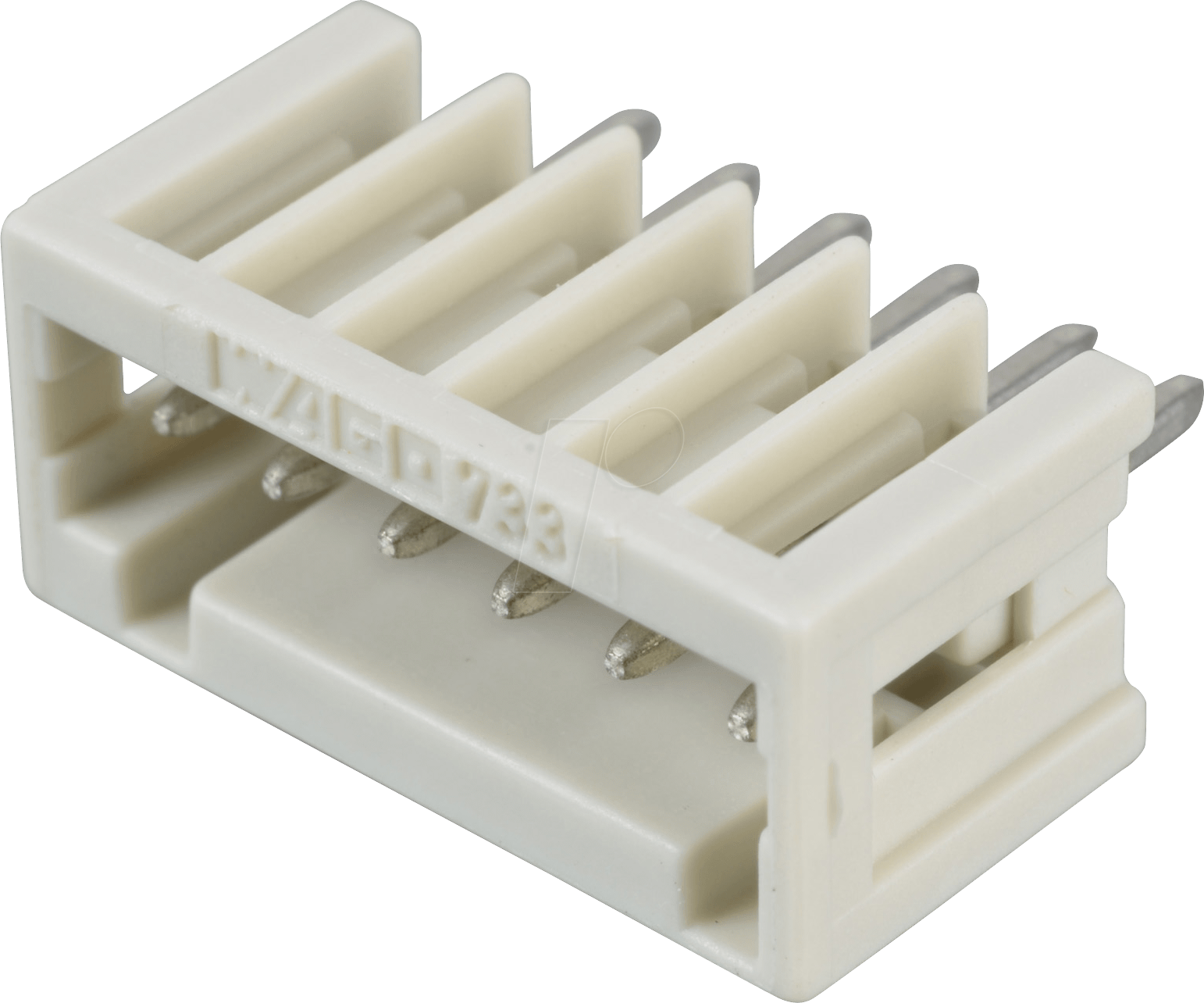 WAGO 733-336 - Print-Stiftleiste, Micro,RM 2,5, gerade, 6-pol.