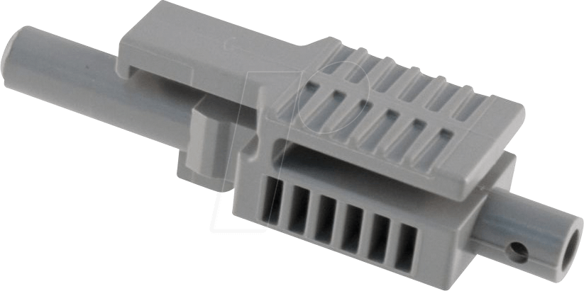 HFBR4503Z - LWL-Steckverbinder Simplex Latching mit Crimp-Ring, grau