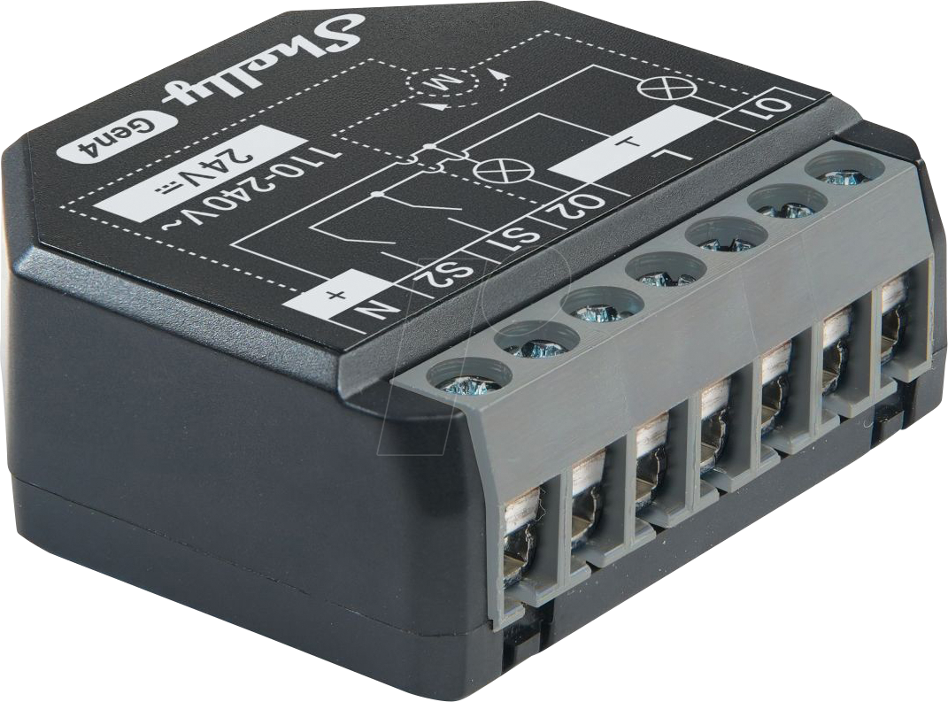 SHELLY 2PM G4 - Shelly 2PM Gen4, BT Matter Zigbee WLAN Messaktor, 2-Kanal