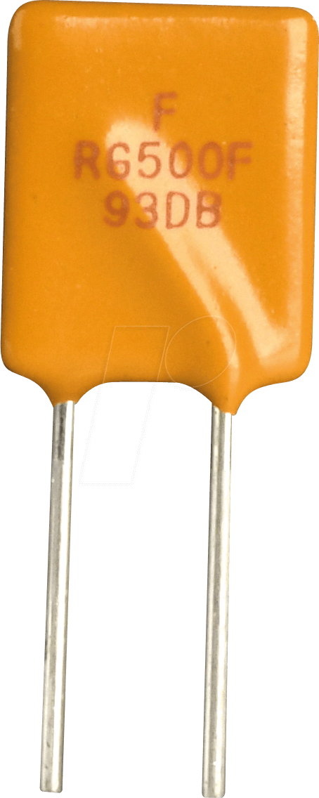 PTC FRG50016F - PTC-Sicherung, radial, 16V, 5A, rückstellend