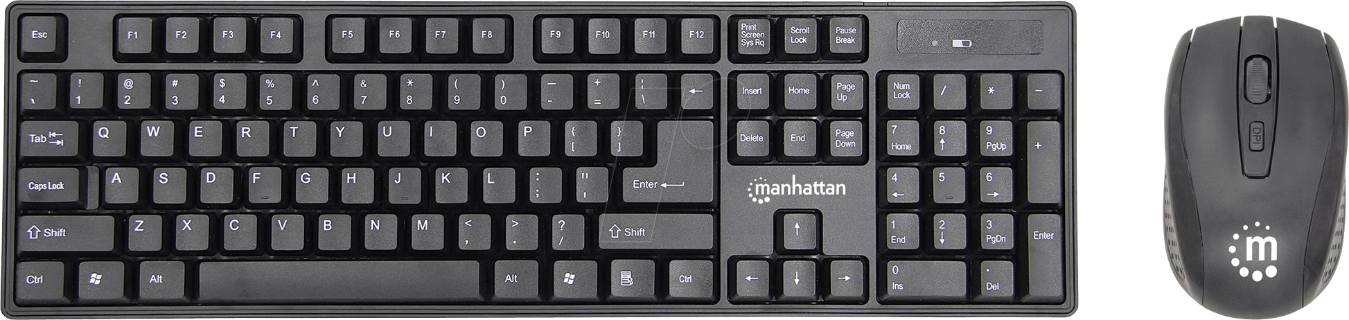 MANHATTAN 179492 - Tastatur-/Maus-Kombination, Funk, DE