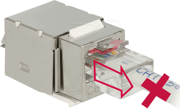 DELOCK 86404 - Keystone Modul RJ45 Secure Cat.6 > LSA
